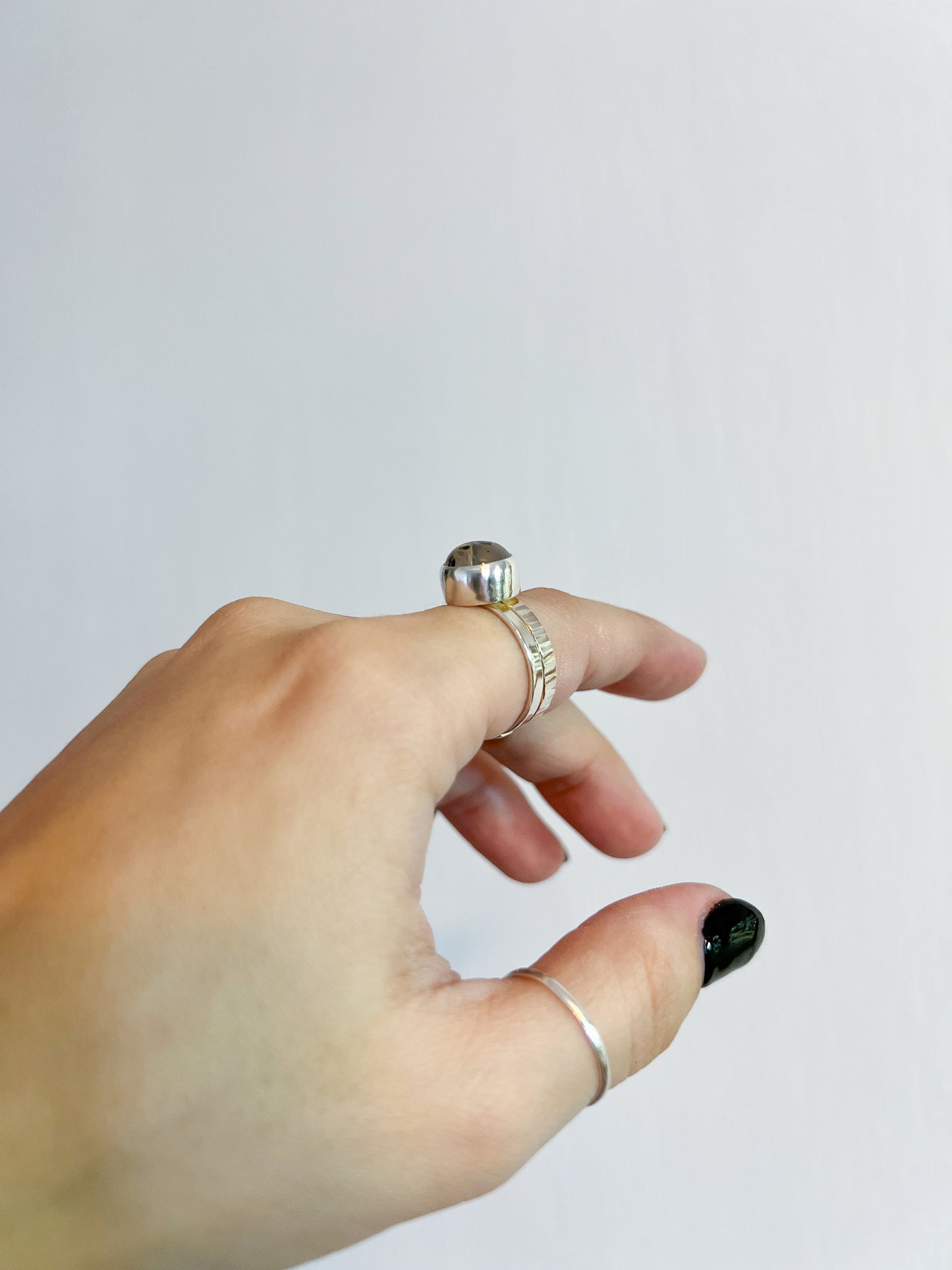 Dot Rutilated Quartz Ring