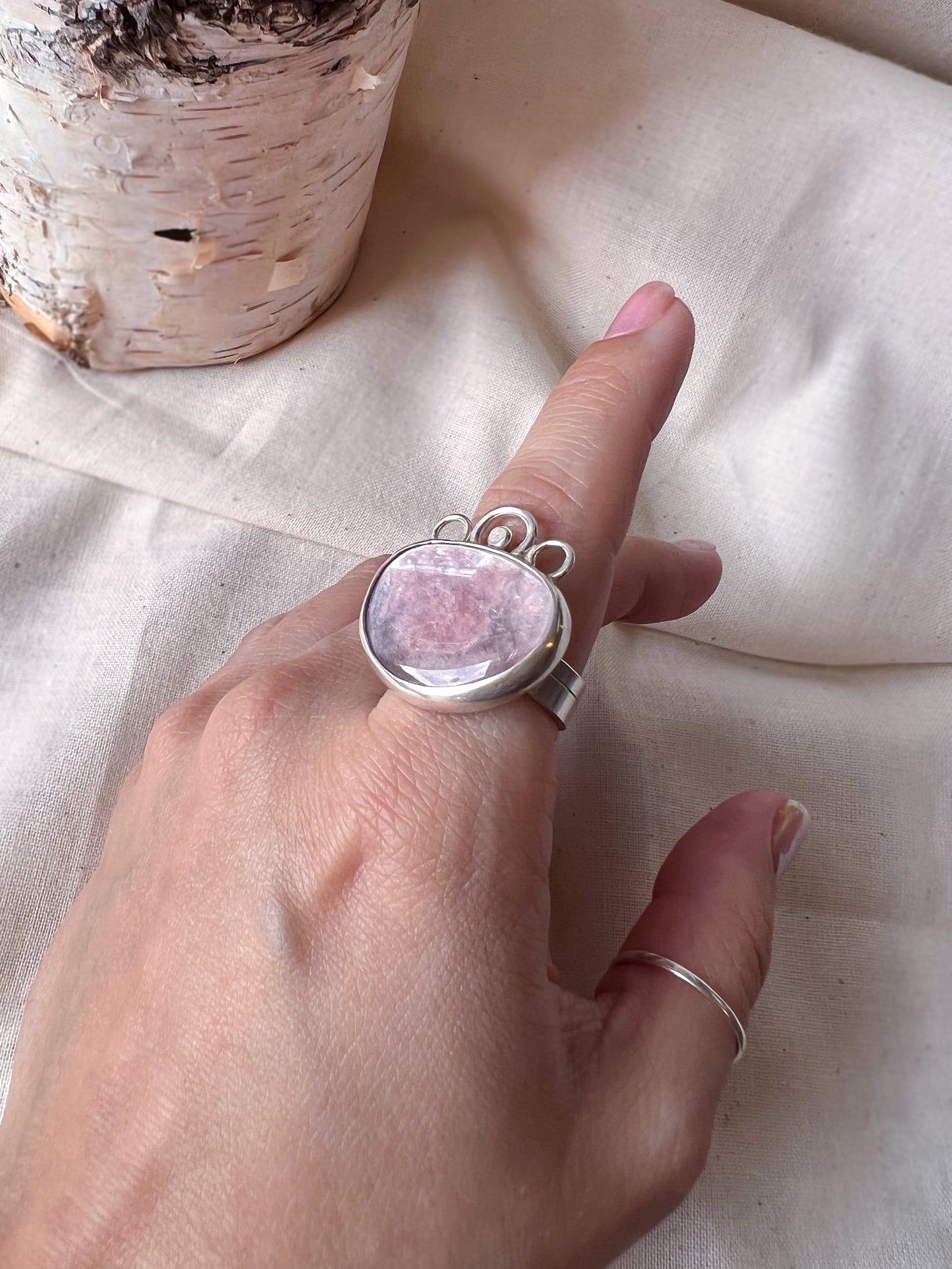 Lepidolite Flower Ring - 30% OFF!