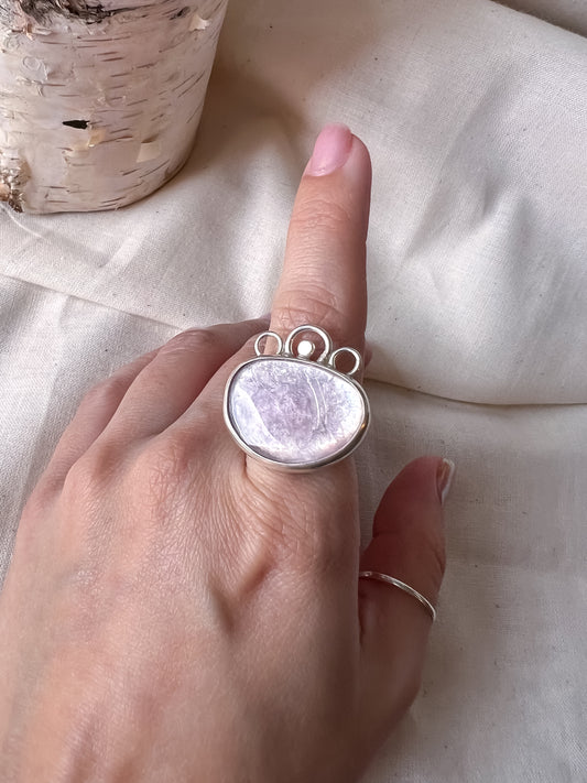 Lepidolite Flower Ring - 30% OFF!