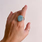 Larimar with a 14k Gold Dot Ring - 35% OFF!